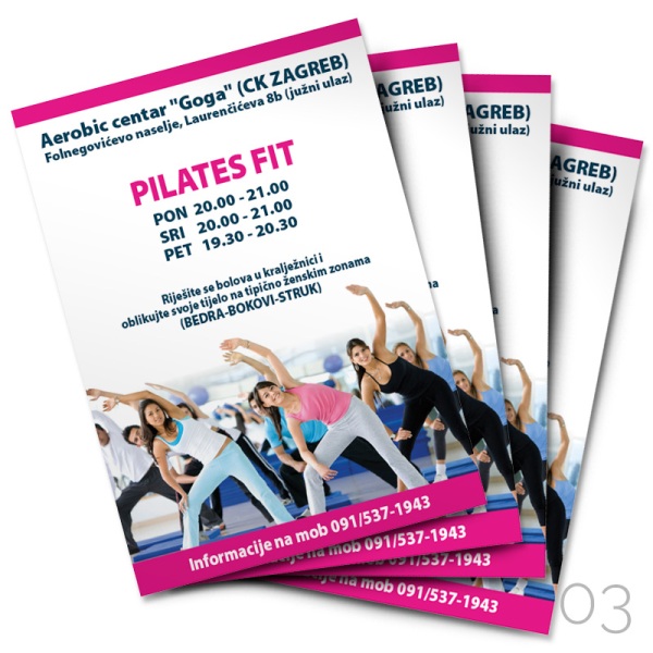 Letak 03: A6, jednostrani kolor tisak 4/0, rezanje Letak 03: A6, jednostrani kolor tisak 4/0, rezanje