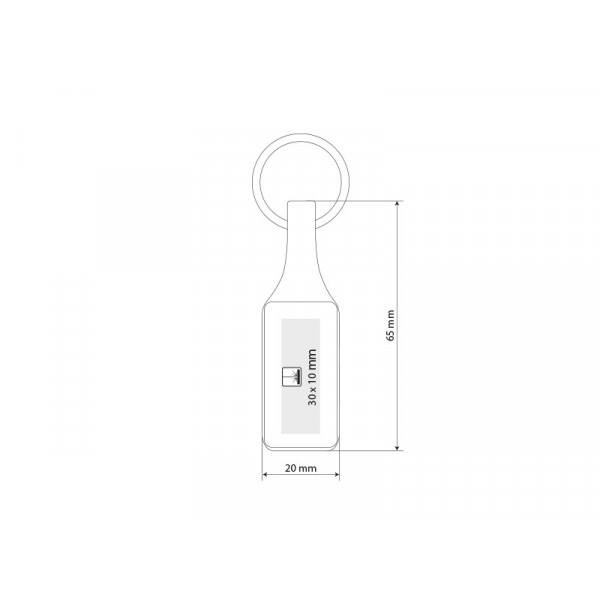 Privjesak metalni CORSO-R - Slika 2