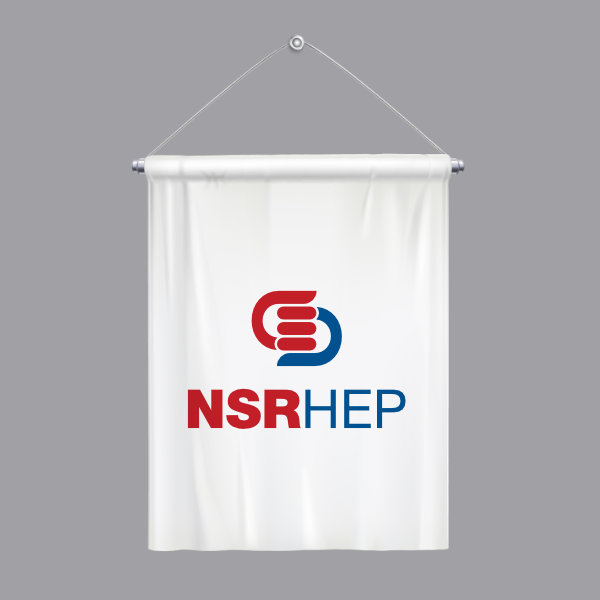 White Pennants Realistic Set zastavica