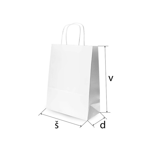 Papirnata vrećica standard š22 x d10 x v31 cm DU 03 - Slika 2
