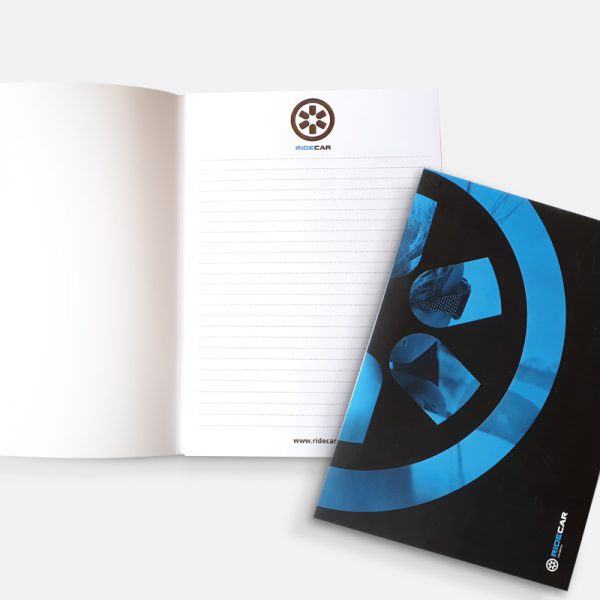 Ridecar, A5, 50 lista, tisak listova 2/0, tisak omota 4/0, omatanje, otvaranje lijevo-desno Ridecar, A5, 50 lista, tisak listova 2/0, tisak omota 4/0, omatanje, otvaranje lijevo-desno