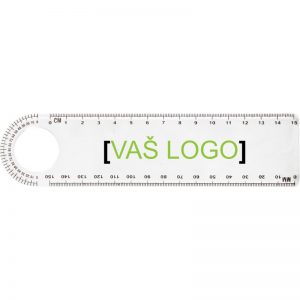 Ravnalo s kutomjerom i povećalom