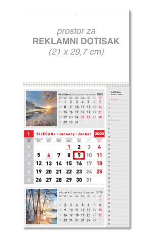 Veliki kolor note kalendar