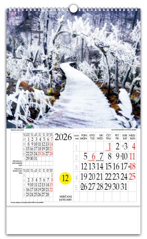 Rotacijski zidni kalendar - "Priroda nas zove"