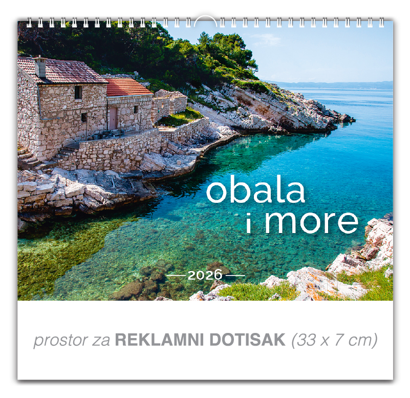 Preklopni zidni kalendar "Obala i more"