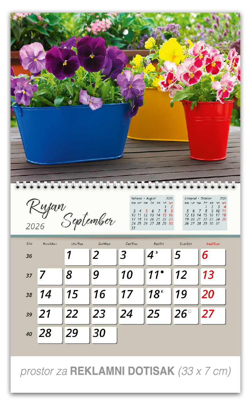 Preklopni zidni kalendar "Vrtne oaze" - Slika 10