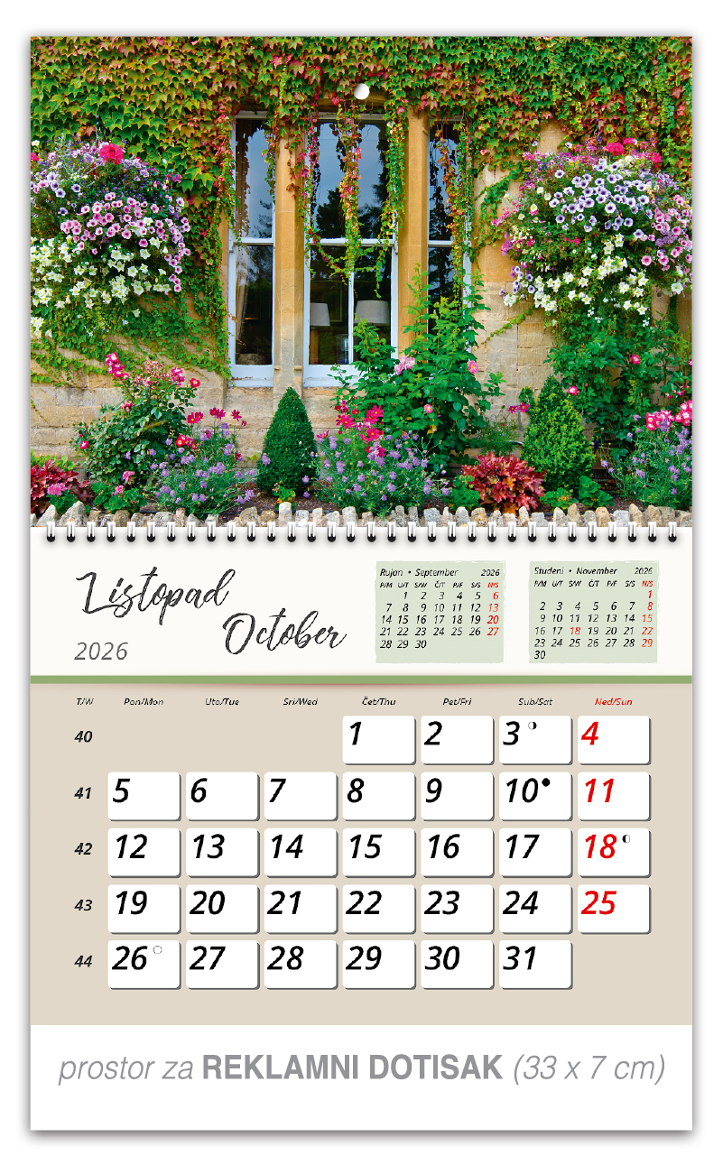 Preklopni zidni kalendar "Vrtne oaze" - Slika 11