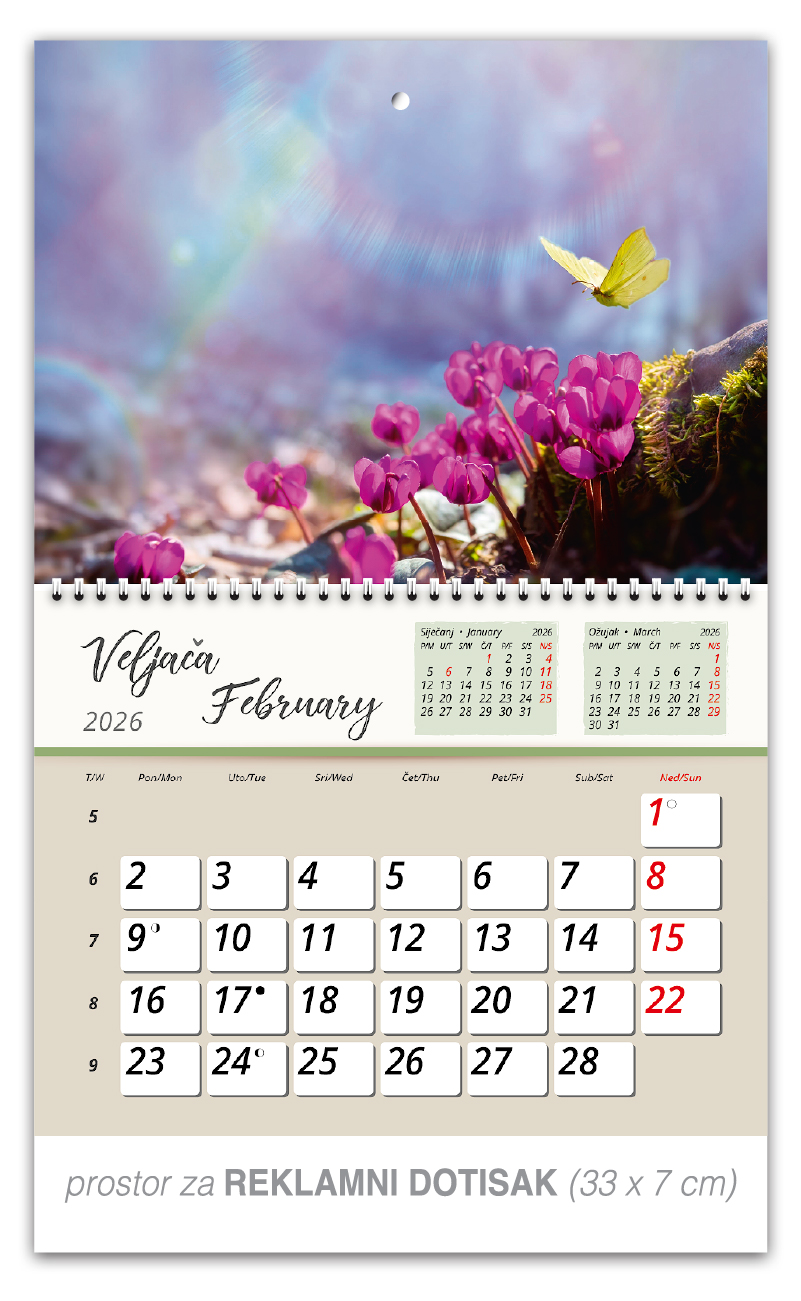 Preklopni zidni kalendar "Vrtne oaze" - Slika 3