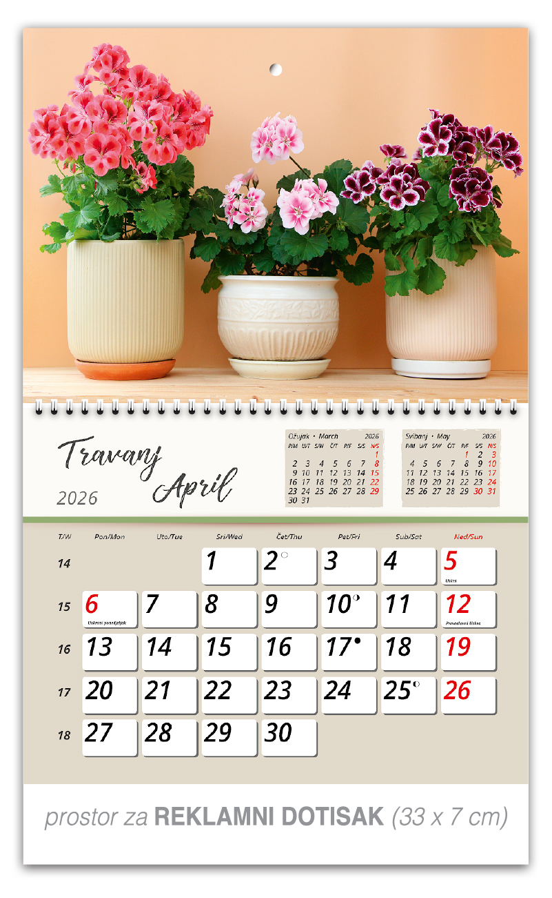 Preklopni zidni kalendar "Vrtne oaze" - Slika 5