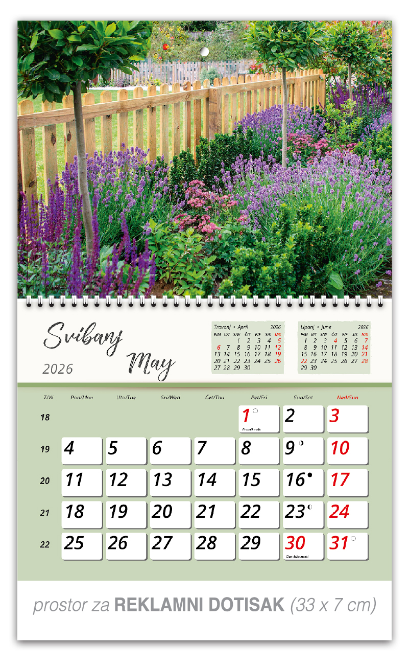 Preklopni zidni kalendar "Vrtne oaze" - Slika 6