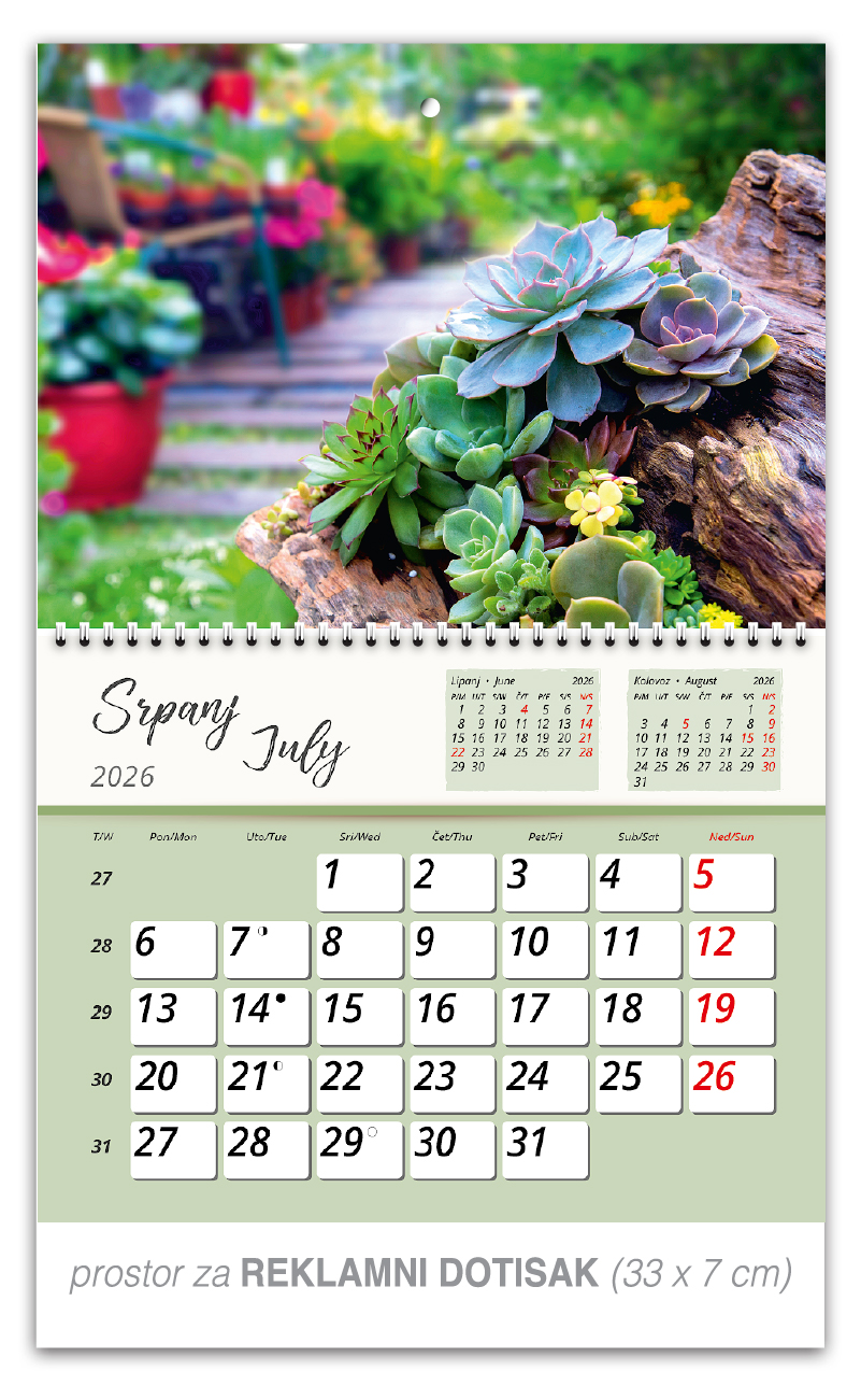 Preklopni zidni kalendar "Vrtne oaze" - Slika 8