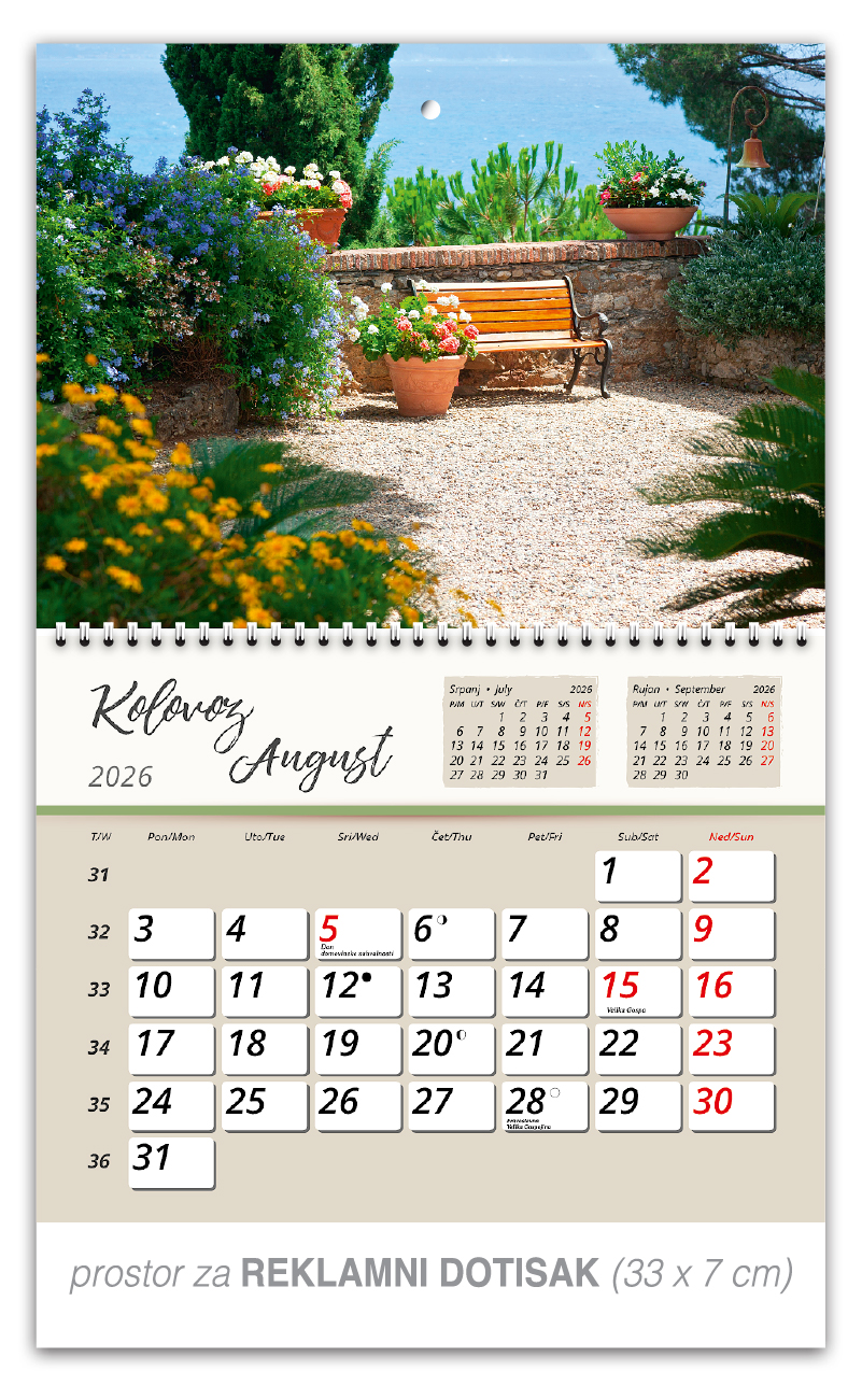 Preklopni zidni kalendar "Vrtne oaze" - Slika 9