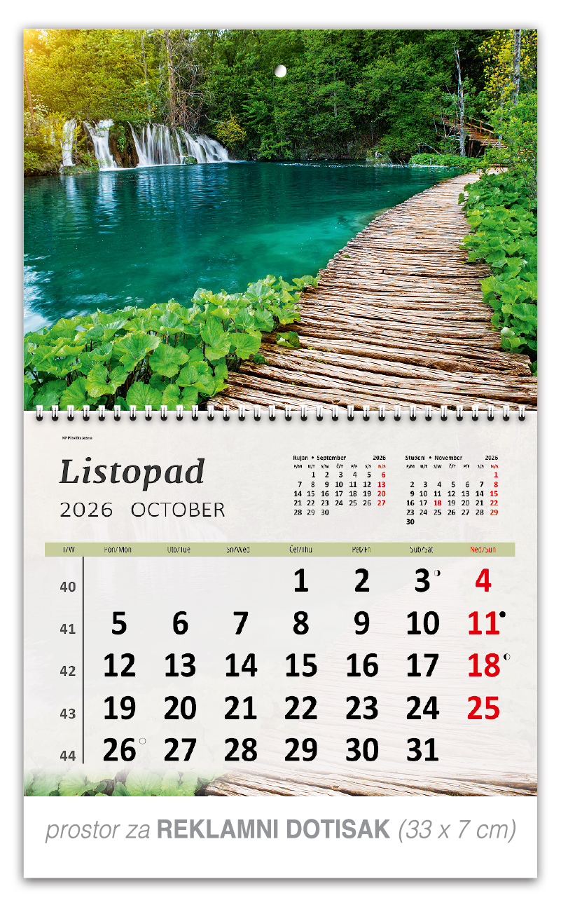 Preklopni zidni kalendar "Hrvatski Krajolici" - Slika 11