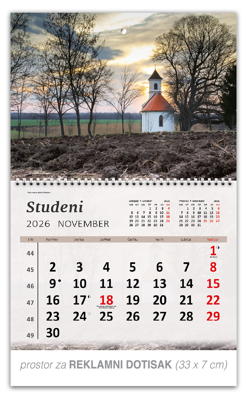 Preklopni zidni kalendar "Hrvatski Krajolici" - Slika 12