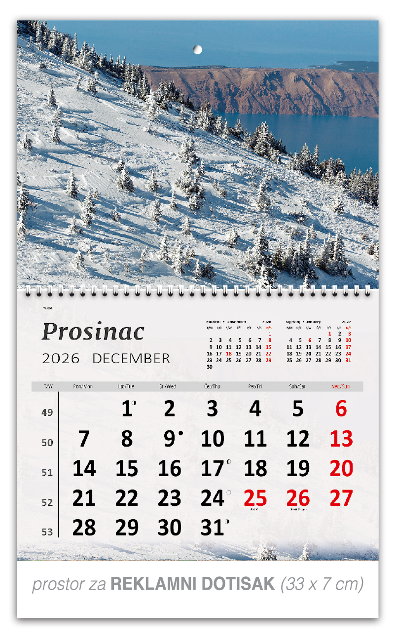 Preklopni zidni kalendar "Hrvatski Krajolici" - Slika 13