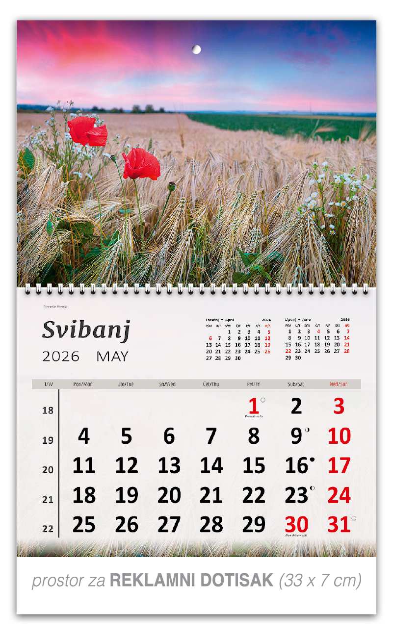 Preklopni zidni kalendar "Hrvatski Krajolici" - Slika 6
