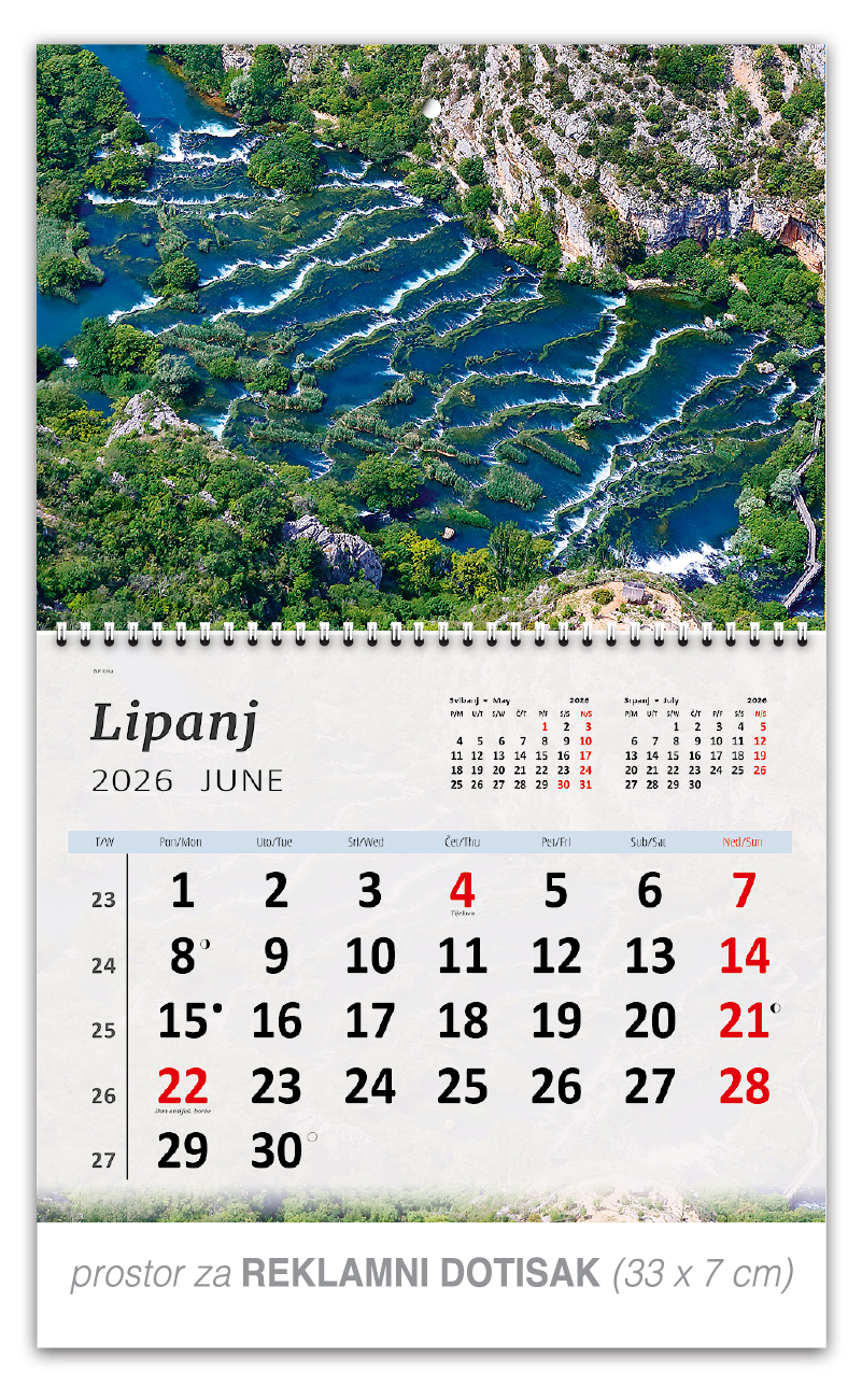 Preklopni zidni kalendar "Hrvatski Krajolici" - Slika 7