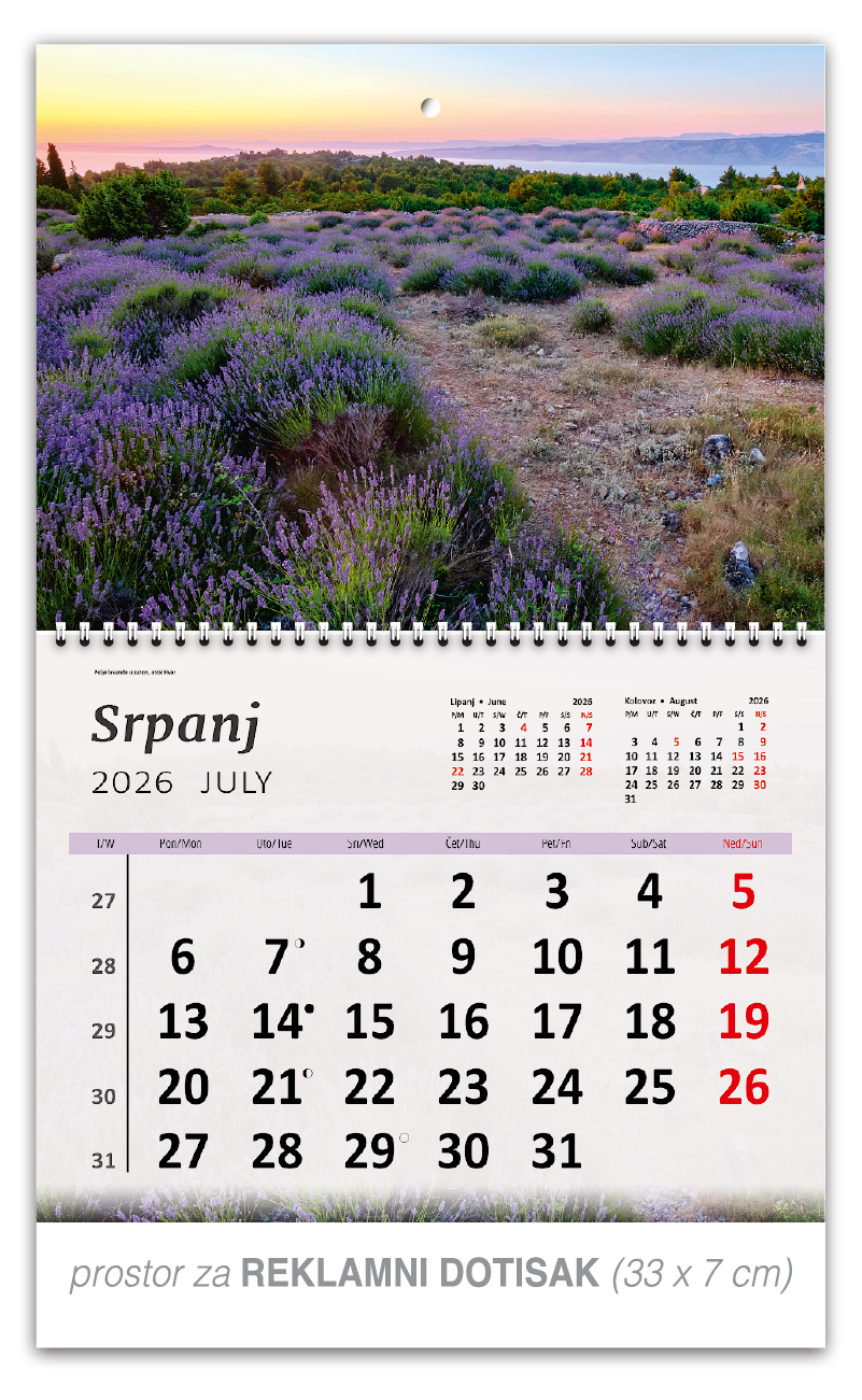 Preklopni zidni kalendar "Hrvatski Krajolici" - Slika 8