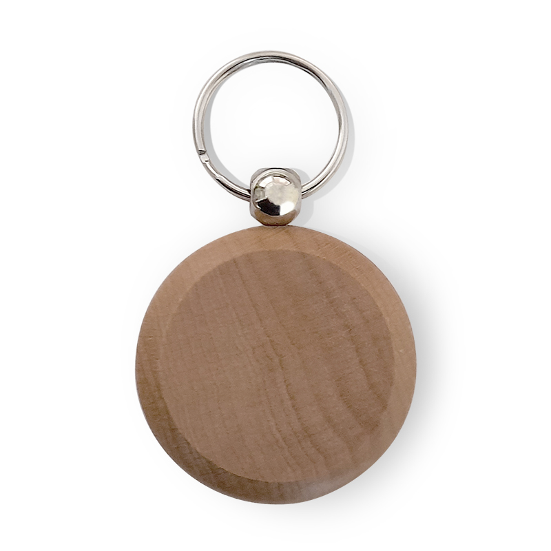 Okrugli drveni privjesak