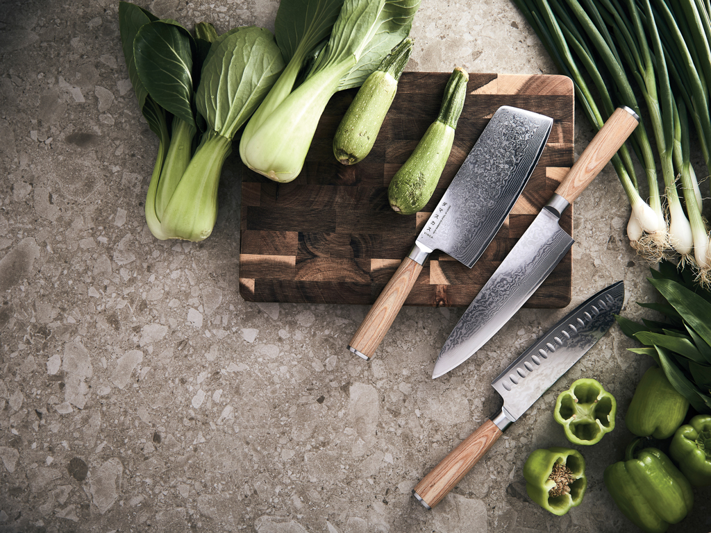 VINGA Hattasan Damascus Santoku knife, grey - Slika 4