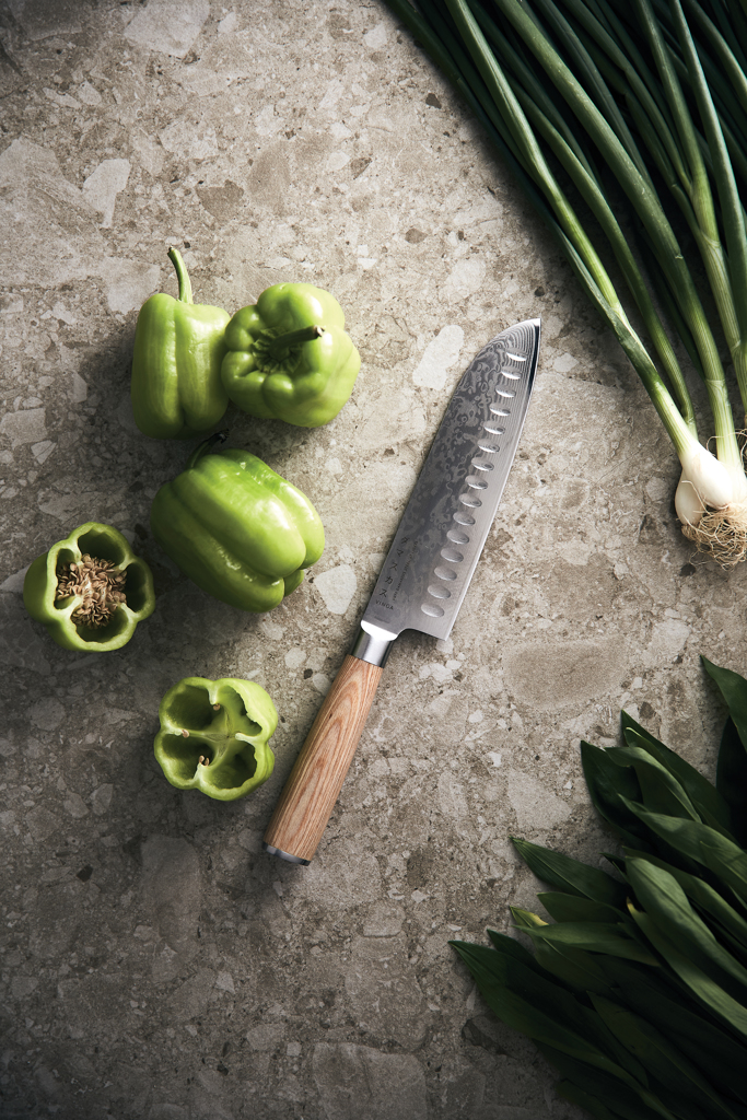 VINGA Hattasan Damascus Santoku knife, grey - Slika 6