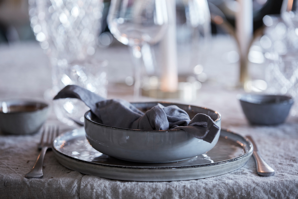 VINGA Nomimono plate 26,5 cm, 2 pcs set, white - Slika 7