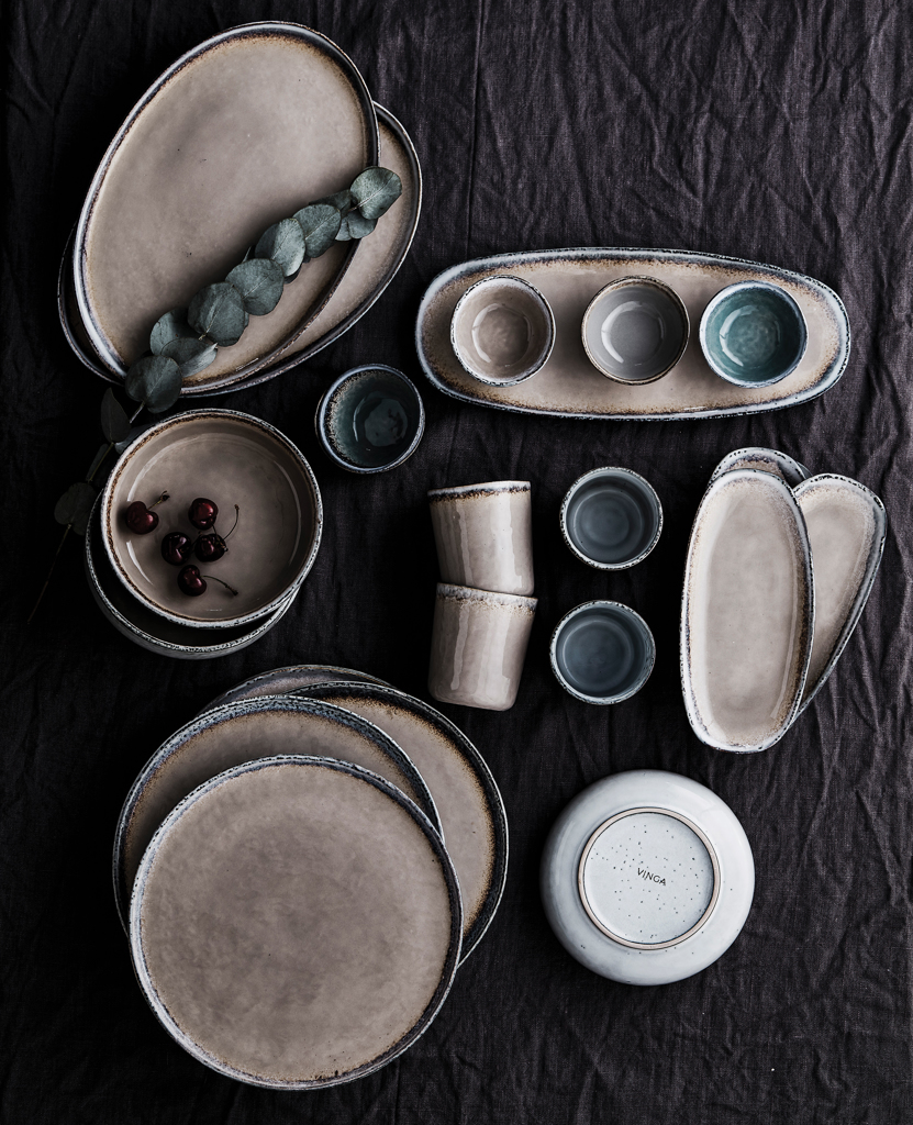 VINGA Nomimono plate 26,5 cm, 2 pcs set, white - Slika 8