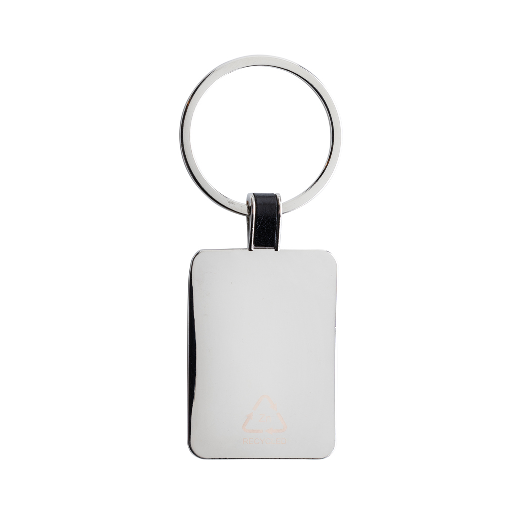 RCS recycled zinc alloy rectangle keyring - Slika 4