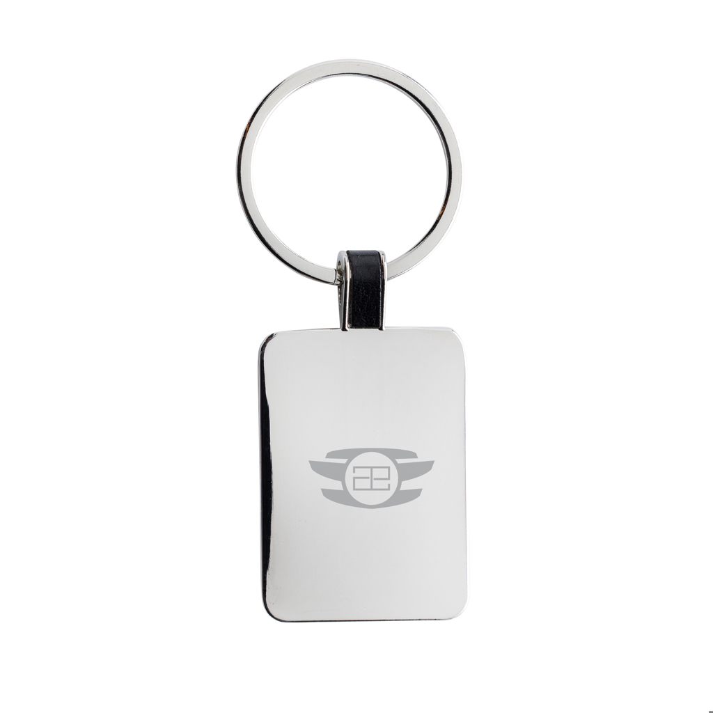 RCS recycled zinc alloy rectangle keyring - Slika 5