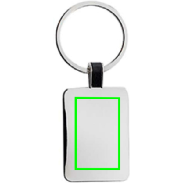 RCS recycled zinc alloy rectangle keyring - Slika 9