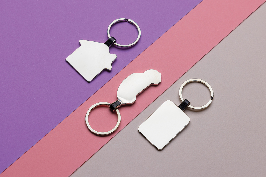 RCS recycled zinc alloy rectangle keyring - Slika 8