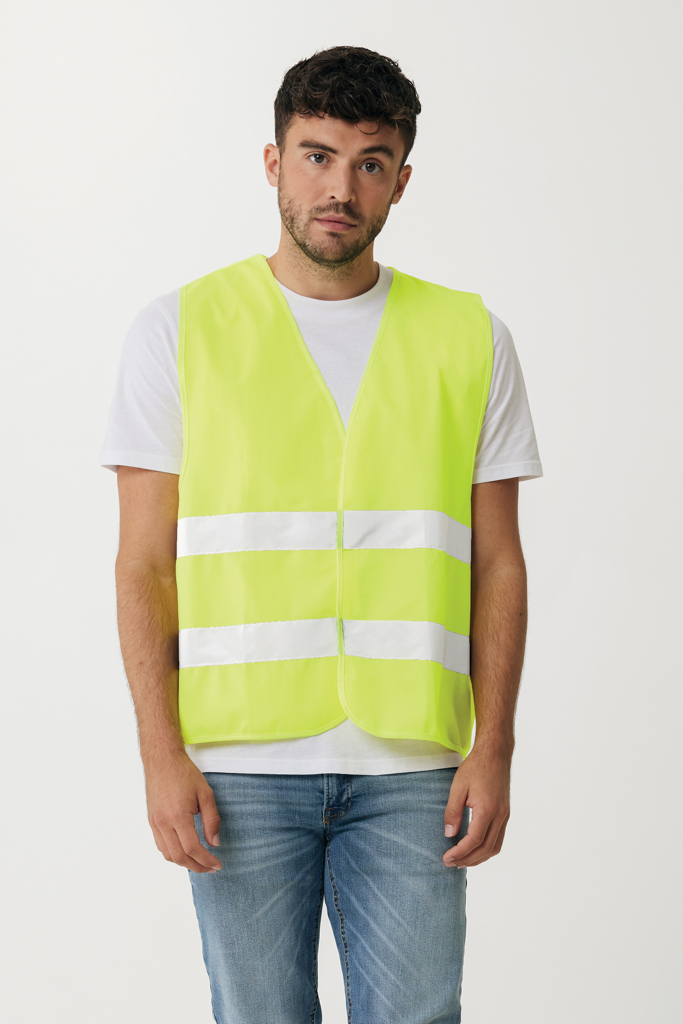GRS recycled PET high-visibility safety vest - Slika 5