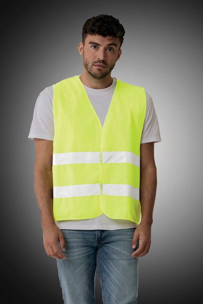 GRS recycled PET high-visibility safety vest - Slika 8