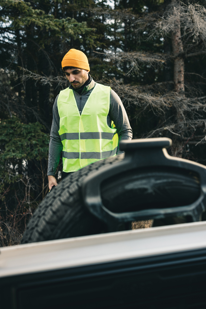 GRS recycled PET high-visibility safety vest - Slika 11