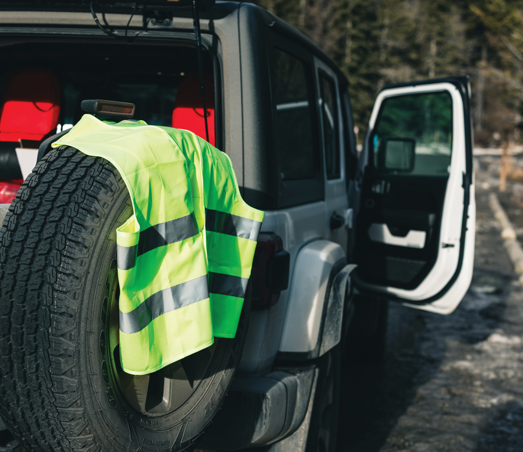 GRS recycled PET high-visibility safety vest - Slika 12