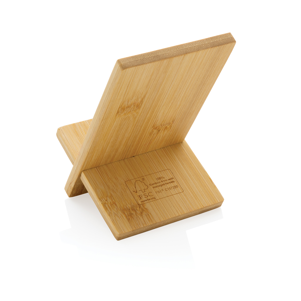 Bamboo phone stand in kraft box - Slika 4