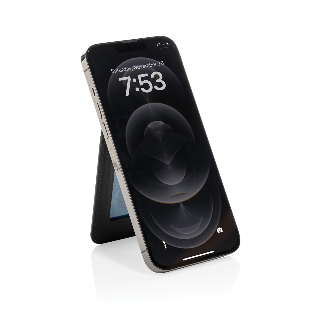 Magstand RCS recycled PU magnetic phone wallet with stand - Slika 3