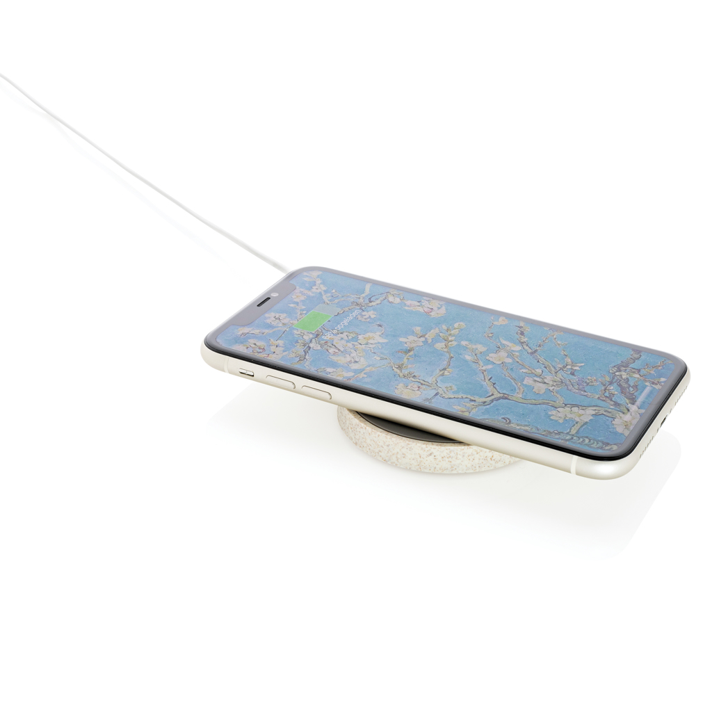 Wheat Straw 5W round wireless charging pad - Slika 3