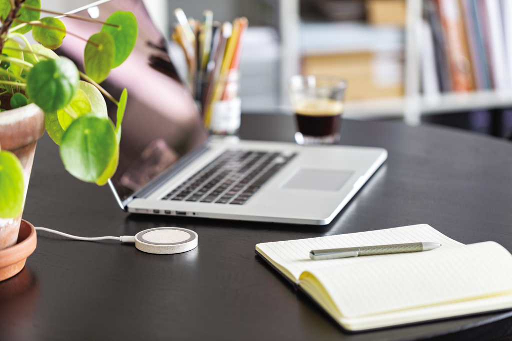 Wheat Straw 5W round wireless charging pad - Slika 7