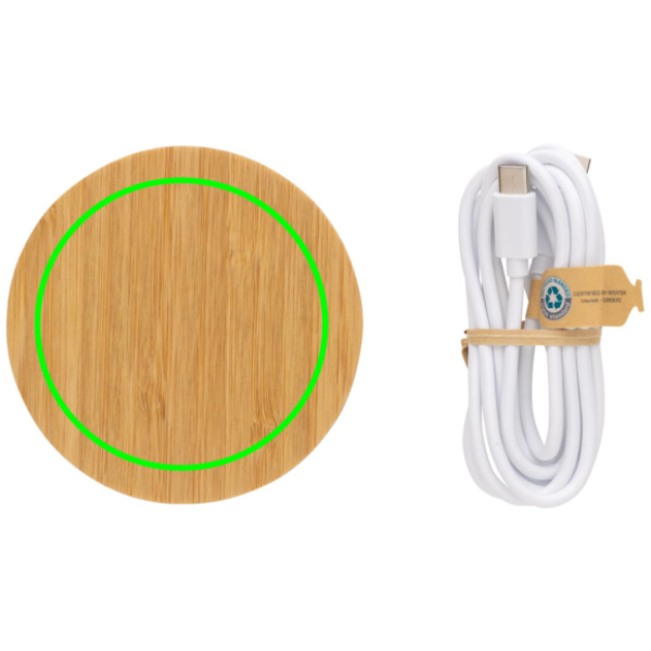 Bamboo 15W wireless charger - Slika 11