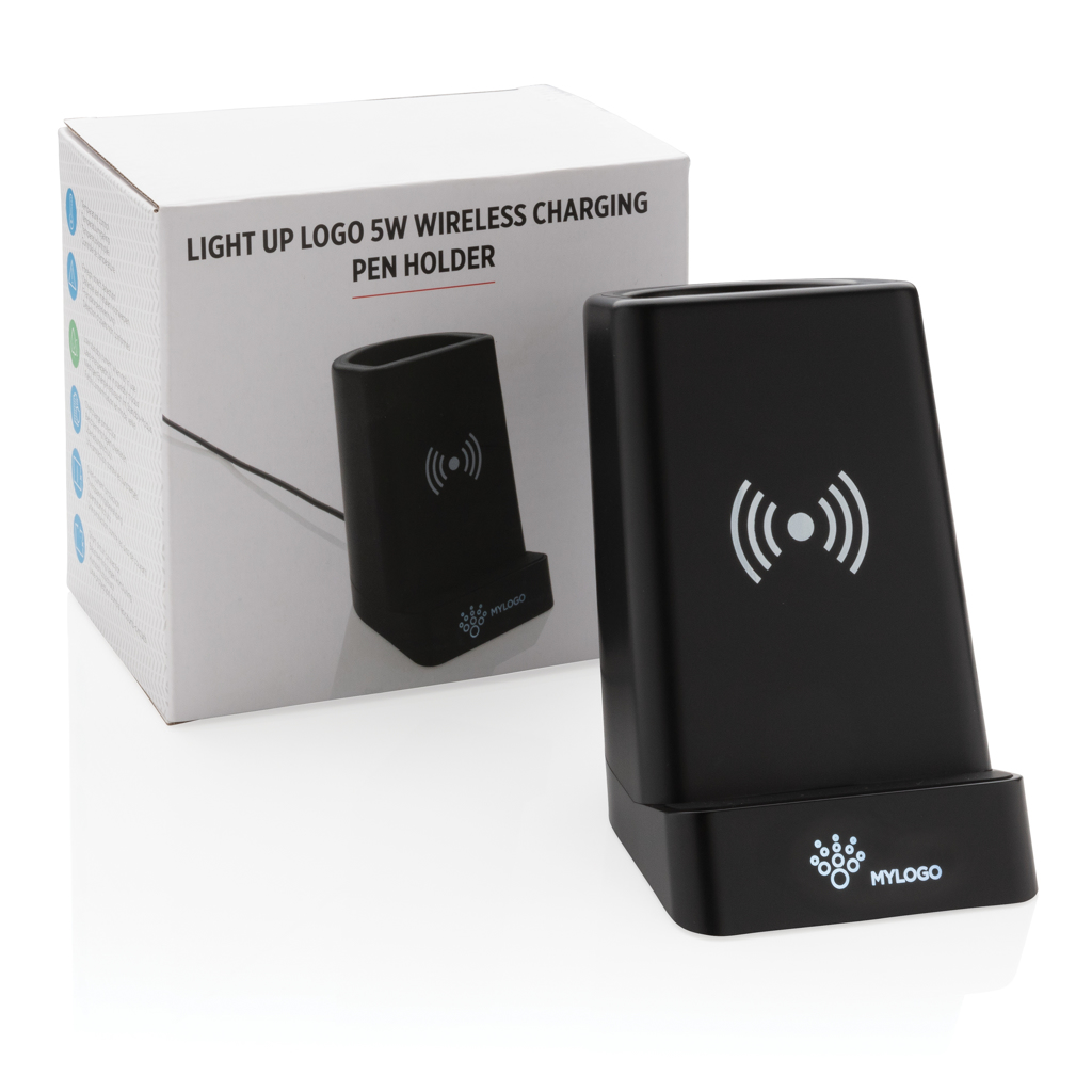 Light up logo 5W wireless charging pen holder - Slika 10