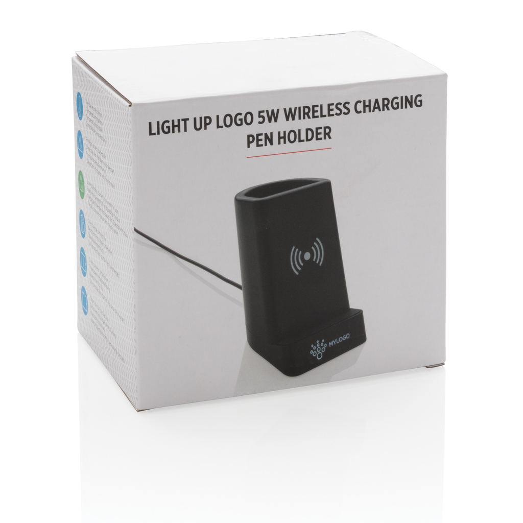 Light up logo 5W wireless charging pen holder - Slika 11