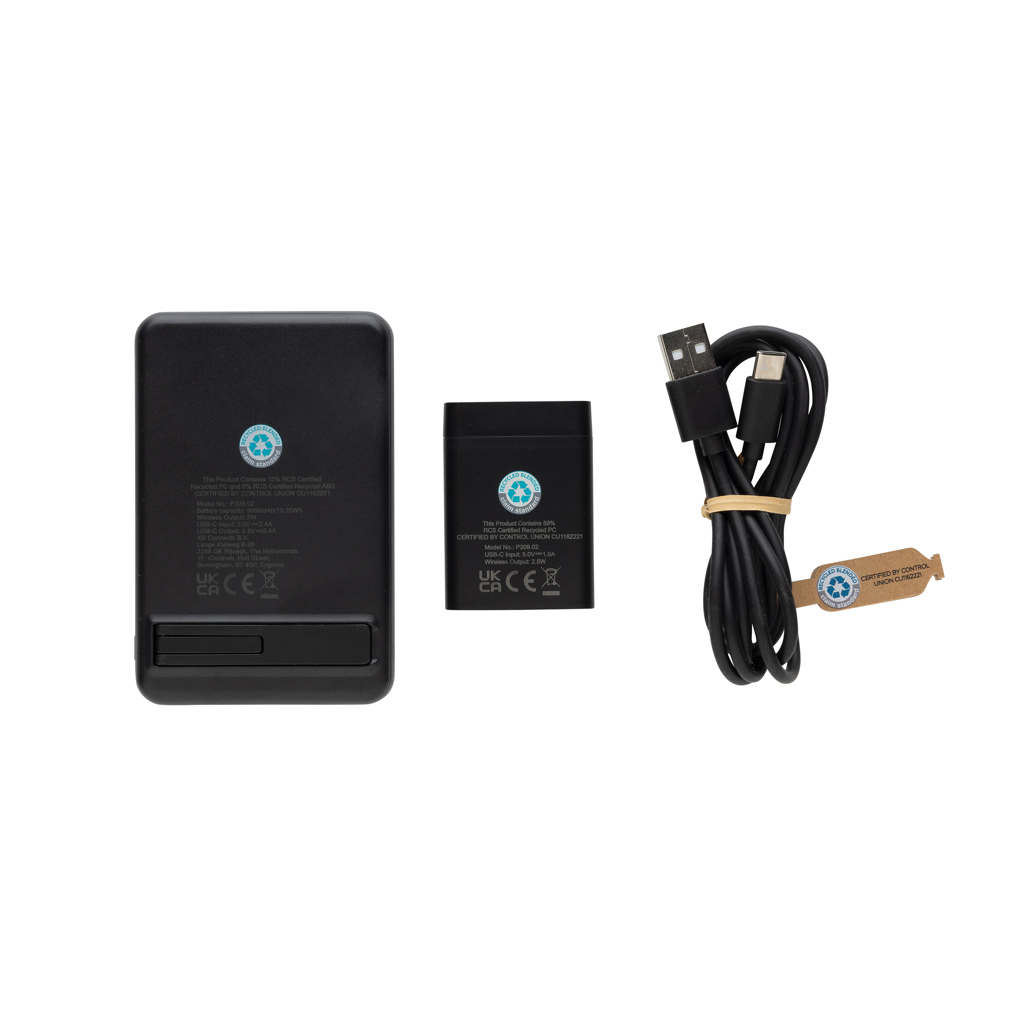 Powerbase RCS recycled plastic 3 in 1 charger with powerbank - Slika 4