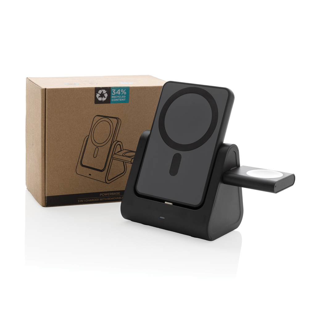Powerbase RCS recycled plastic 3 in 1 charger with powerbank - Slika 16