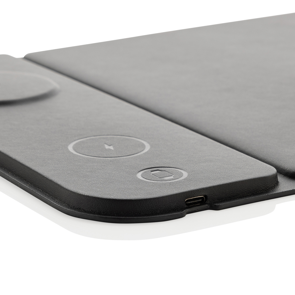 Swiss peak RCS recycled PU 15W 3 in 1 charging mousepad - Slika 5