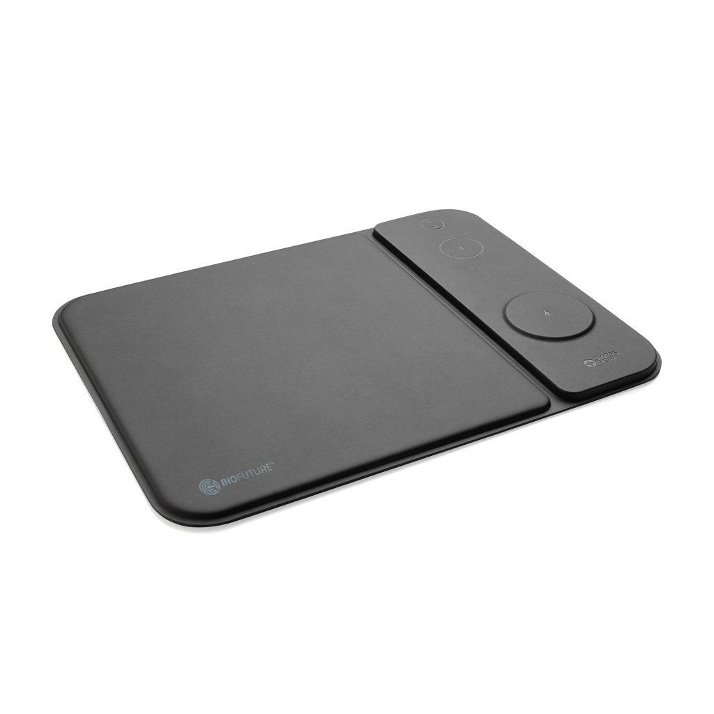 Swiss peak RCS recycled PU 15W 3 in 1 charging mousepad - Slika 8