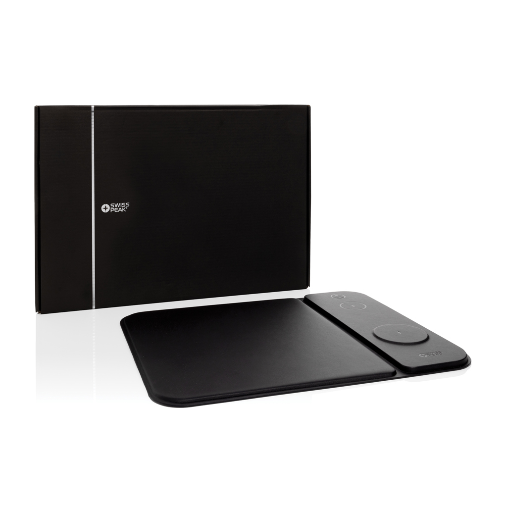 Swiss peak RCS recycled PU 15W 3 in 1 charging mousepad - Slika 11