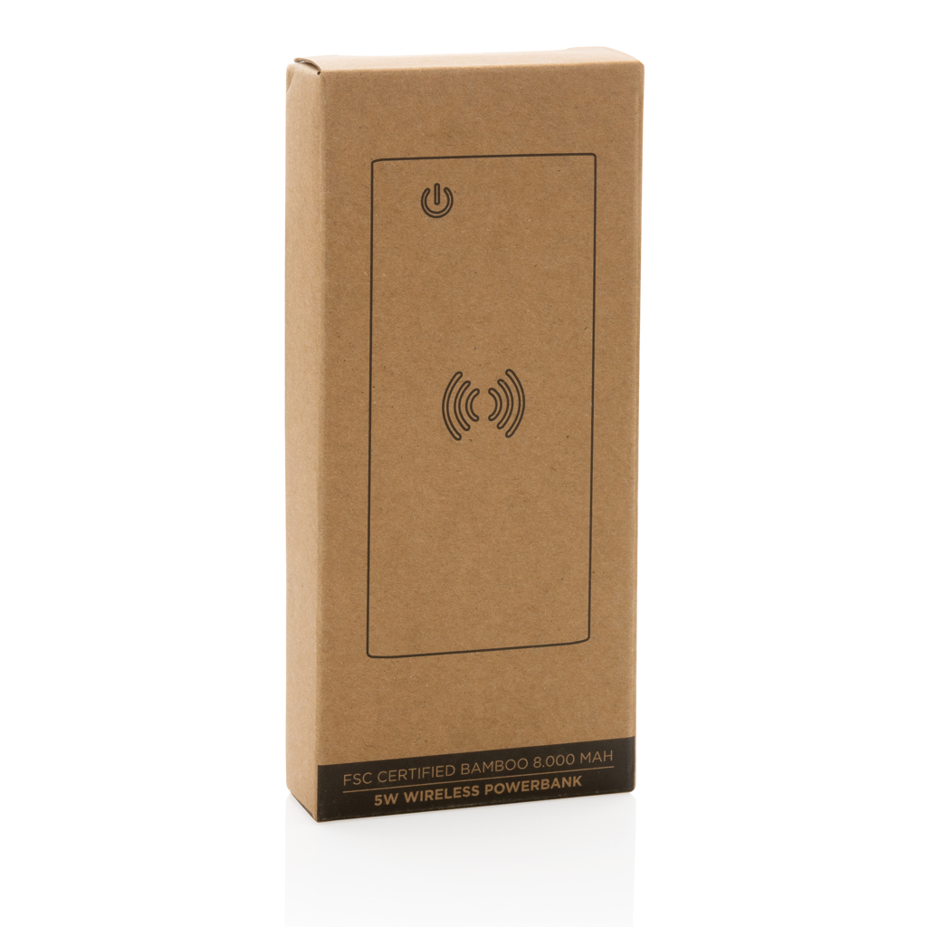 Bamboo 8.000 mAh 5W wireless powerbank - Slika 13