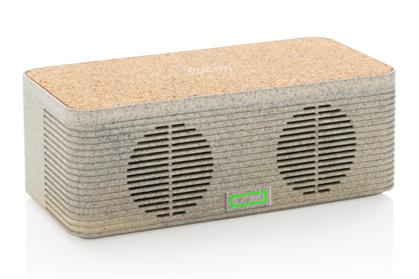 Wheatstraw wireless charging speaker, brown - Slika 11