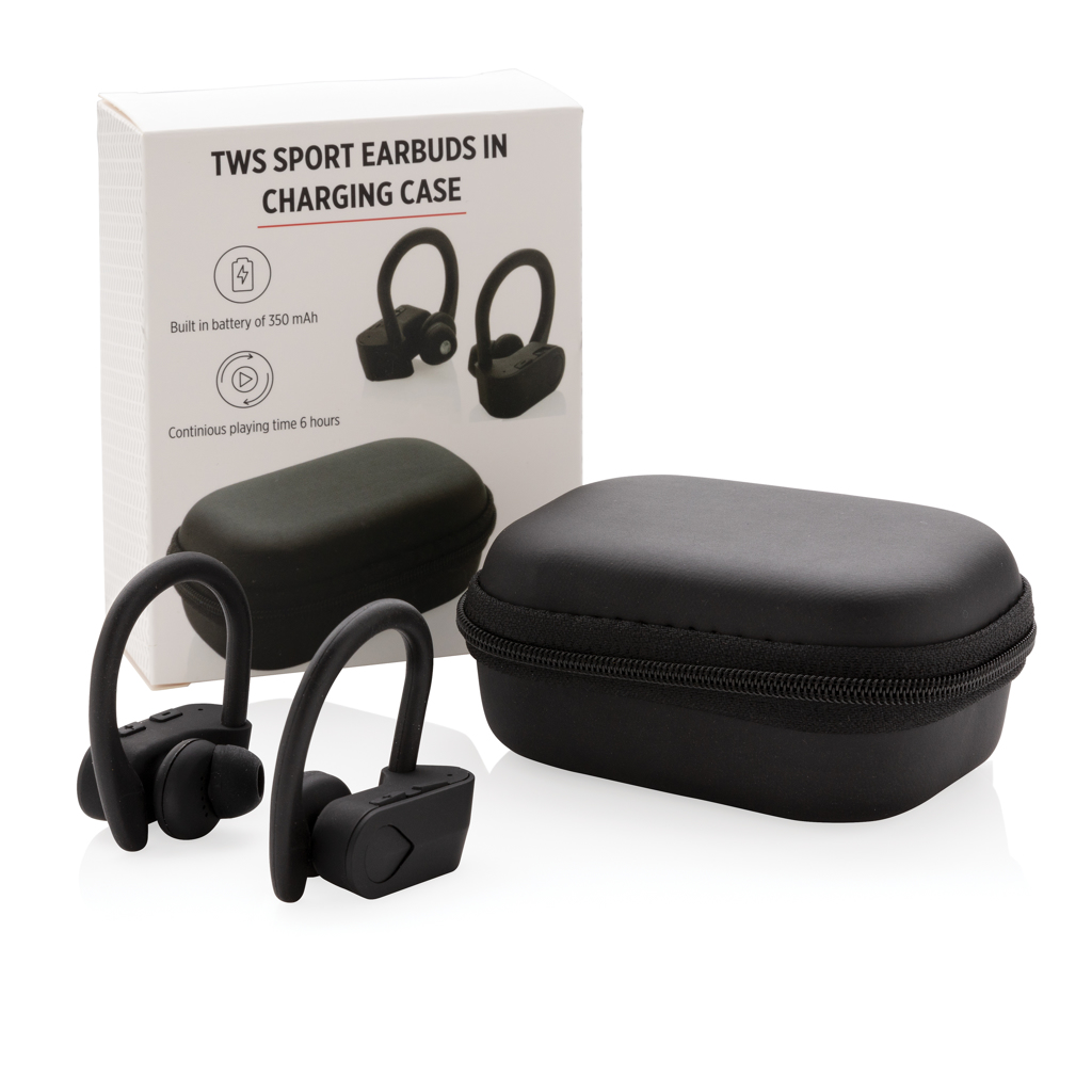 TWS sport earbuds in charging case - Slika 10